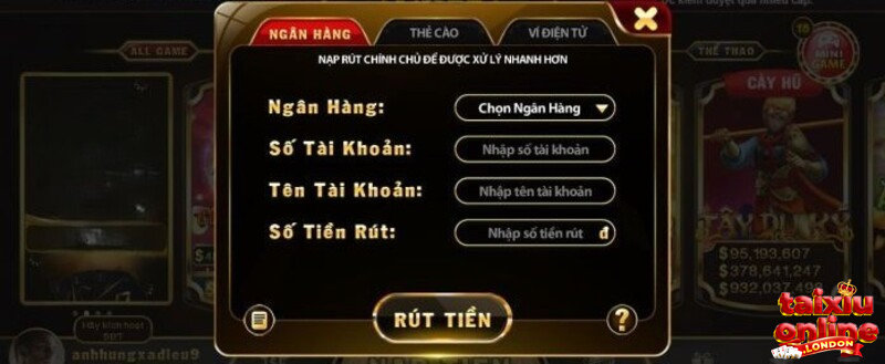 Rút tiền Tài Xỉu online đơn giản cho người mớ