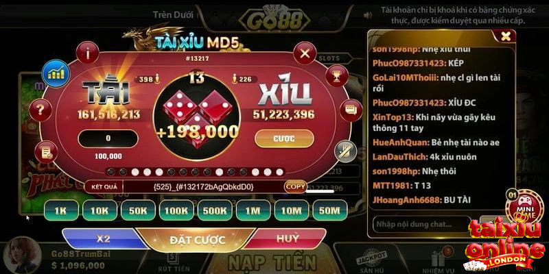 Một số thông tin khái quát về cá cược Tài Xỉu Go88