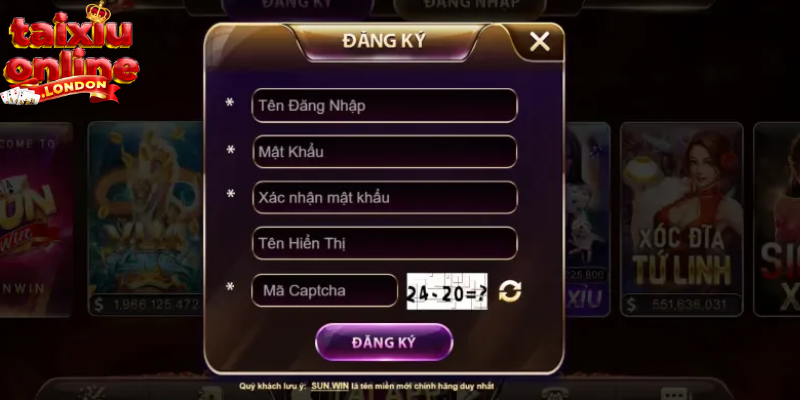 Đăng ký tài khoản để thuận tiện khi cá cược